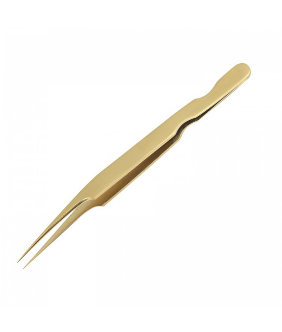 Gold titanium tweezers