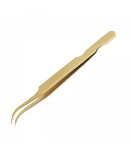 Gold titanium tweezers