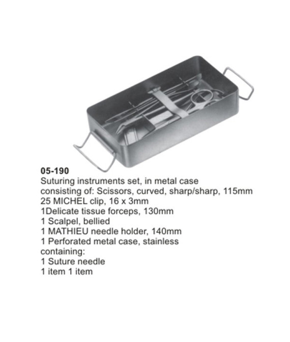 Suturing Instrument Set. Pocket Instrument Set