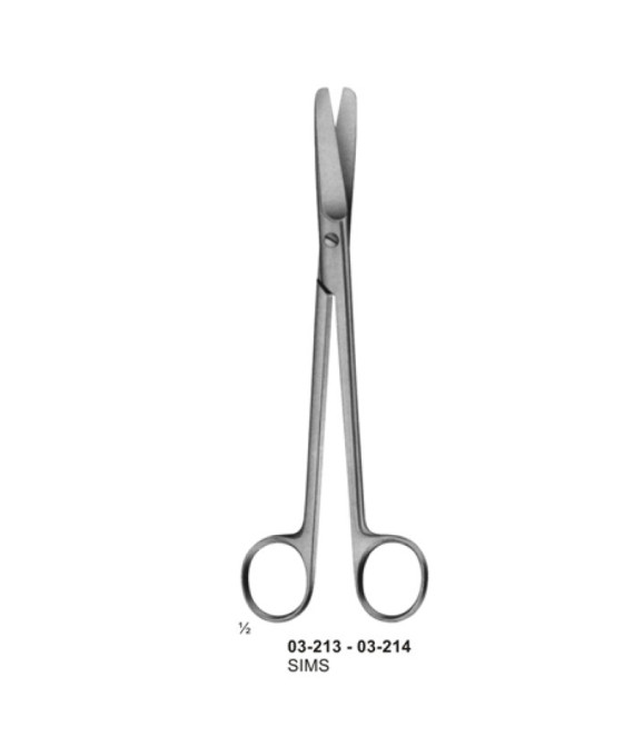 Scissors for deep operation and for Gynaecology